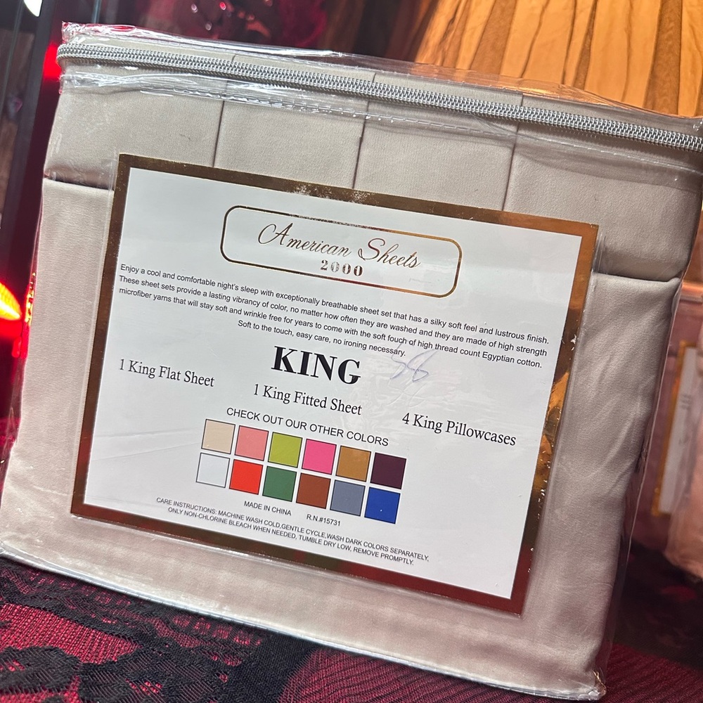 King Bedding Set - Cream
